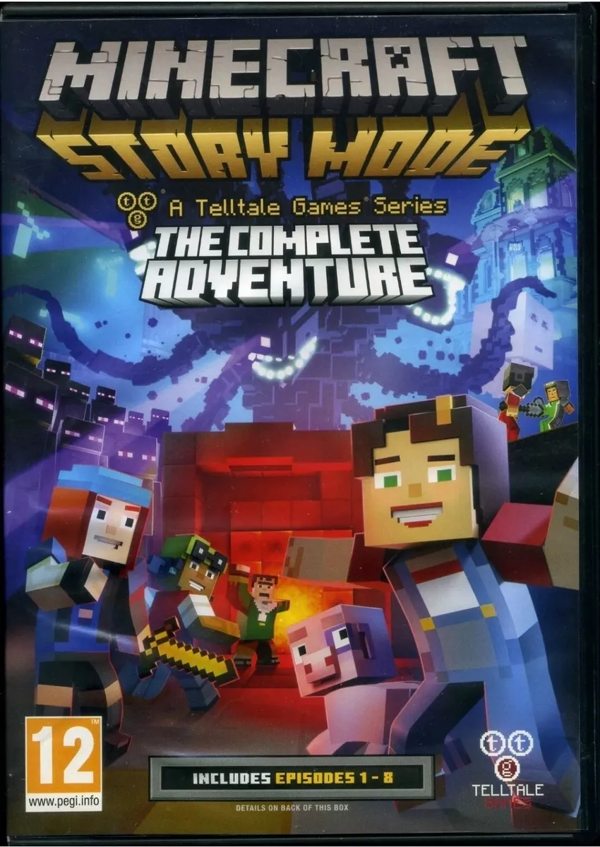 Minecraft Story Mode Telltale Games Series The Complete Adventure Ep 1-8 PC  DVD