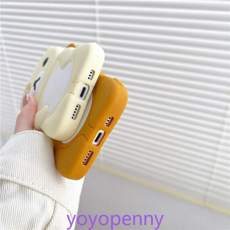 Cartoon Bear Cute Silicone Soft Phone Case Cover for iPhone 17 16 13 15 Pro Max - Image 4 of 4