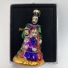 Blown Glass Old World Holy Family NATIVITY Christmas Ornament New Mary Jesus