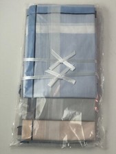6 Pack Mens Handkerchiefs 11-13 X001JR2NOP Blue Tan Gray Geometric