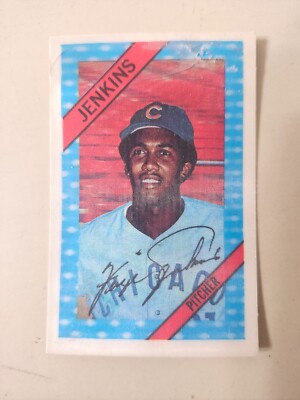 Ferguson Jenkins 1972 Kellogg's Lenticular Chicago Cubs Vintage HOF COOL!