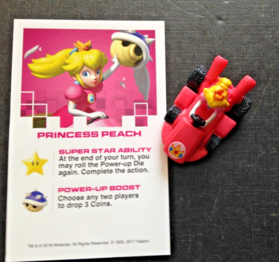 MONOPOLY GAMER MarioKart Power Pack Prinzessin Peach Figur Token Stück mit Karte