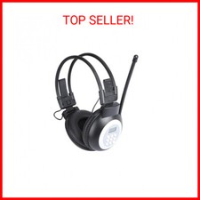 Headphone Radio,Portable FM Radio Headphones with LCD Display Noise Reduction Ea