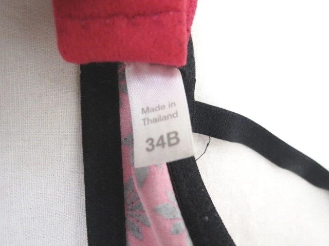 Sutiã Apt 9 Feminino Tamanho 34B Push Up Underwire Vermelho Alças de Espaguete - Imagem 4 de 4