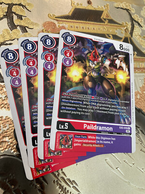 #ad Digimon Card Game Playset EX3 010 U Paildramon $1.99