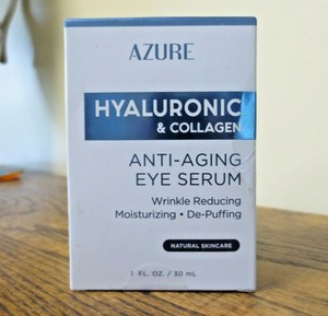 azure hyaluronic and collagen anti aging eye serum