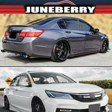 For 13-2017 Honda Accord 3D Wavy Mugen Window Visor Sun Rain Guards Deflectors J