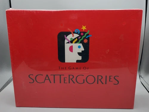 Vintage Scattergories Trivia Party Board Game Milton Bradley Classic Brain