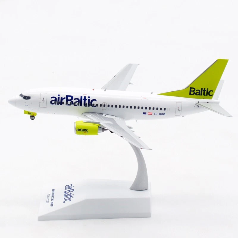 JC Wings airBaltic For Boeing B737-500 YL-BBD 1/200 Aircraft Pre-built Model