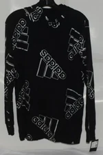 Adidas AA7302 Large 14/16 Black Double Exposed Hood Tee