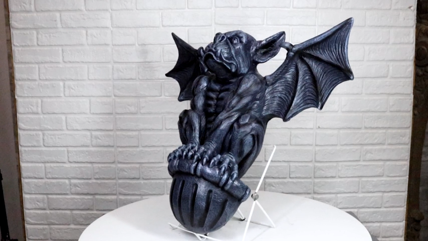Ebros Large Gothic Winged Gargoyle On Ledge Wall Decor