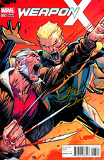 WEAPON X #3 VARIANT EDITION SABRETOOTH , SIGNED BY ARTIST GREG LAND
