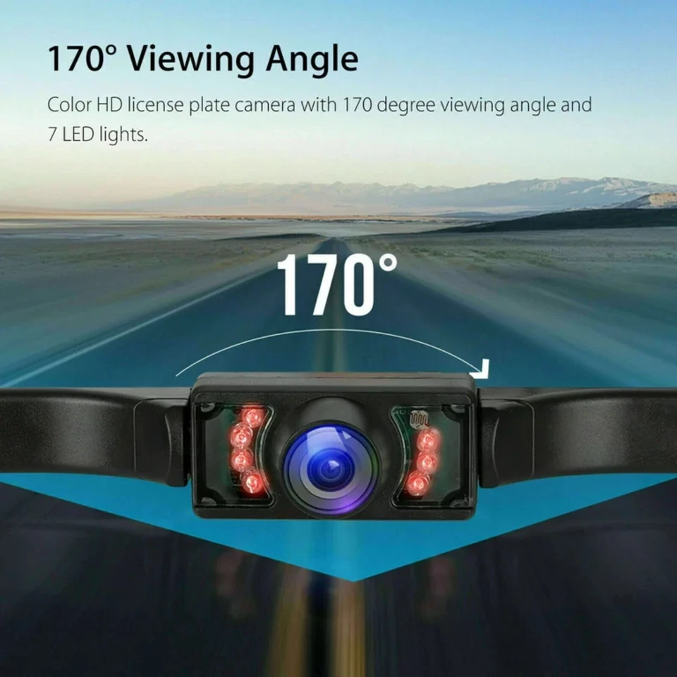 Placa de licencia de respaldo de cámara de visión trasera para ALPINE ILX-W650 ILXW650, visión nocturna Foto 3 de 4