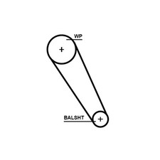 Zahnriemen PowerGrip™ GATES 5713XS für VW GOLF 7 5G1 BQ1 BE1 BE2 8 CD1 DA1 AD1 3