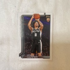 Topps 2025-26 Rookie Dylan Harper #202 San Antonio Spurs Basketball Card