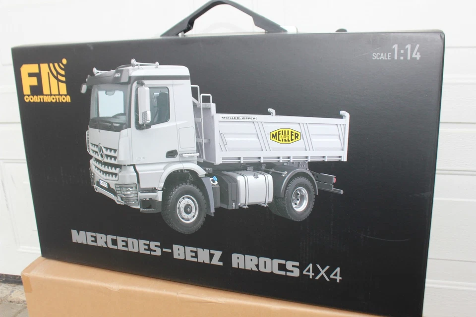 Huina 5701 Kabolite Silber 4x4 Kipper Mercedes Arocs Allrad 1:14 RC LKW - Bild 2 von 4