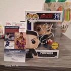 Funko POP Marvel PUNISHER #216 Jon Bernthal Signed JSA COA AUTOGRAPH W/Protector