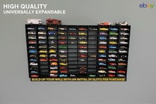 Hot Wheels Display – Universally Expandable Wall Shelf In Stealth Black