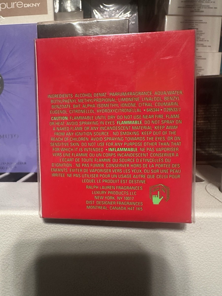 Ralph Lauren Wild EDT 3.4 Fl. Oz. 100 Ml SEALED Discontinued Rare