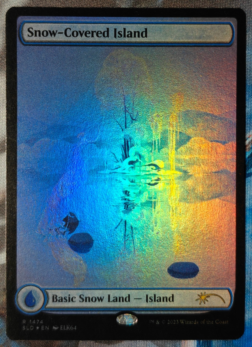 MTG Secret Lair Snow-Covered Island #1474 SLD Paradise Frost