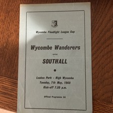 Wycombe v Southall May 1968 Wycombe floodlit league