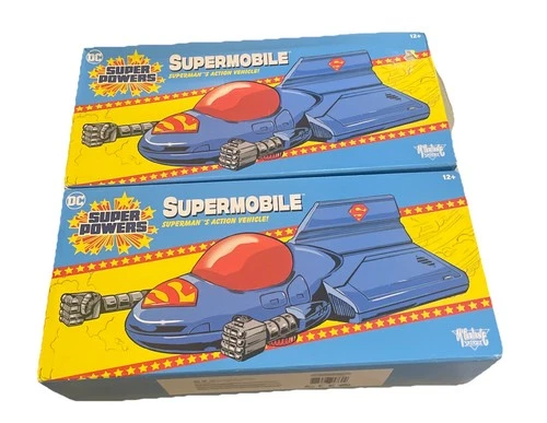 Supermobile Lot of 2 DC/McFarlane Super Powers Superman Action Vehicle New