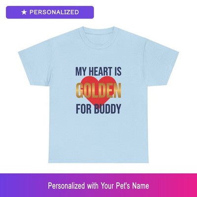 Custom Golden Retriever Shirt Personalized Pet Name Unisex Mens Easter Gift