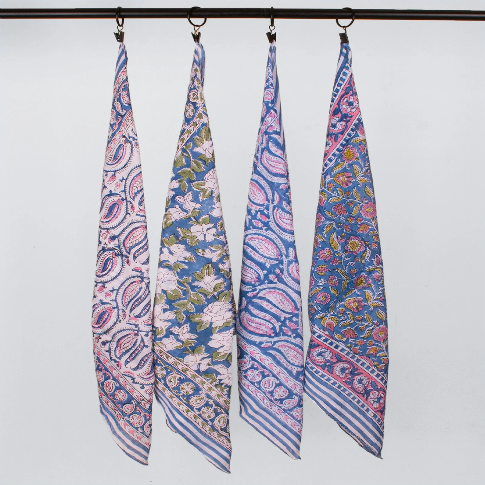 Set Of 4 Organic Printed Cotton Bandana Scarf Small, Artisan Handcrafted Fabric
Opens in a new windo