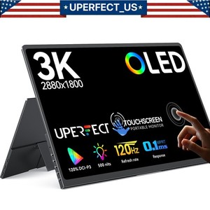 UPERFECT 14" 120Hz Touch Portable Monitor OLED 3K Screen Display For PS5 Laptop