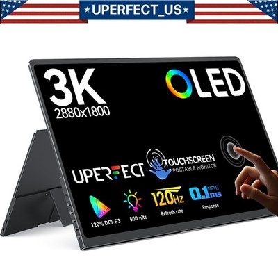 UPERFECT 14'' 120Hz Touch OLED 100% DCI-P3 Portable Monitor w/ 100000:1 500 cd/m²