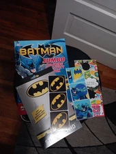 Batman Jumbo Coloring and Activity Book with Stickers and Door Hanger New