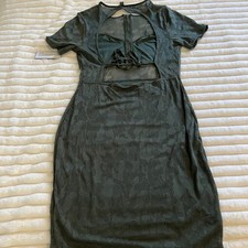 GUESS ARMY GREEN DRESS  NEW WITH TAGS SIZE MED 