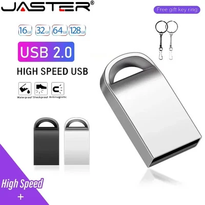JASTER Memory Stick 128GB Free Custom Logo USB Flash Drive 64GB USB Stick 2.0 Free Gift