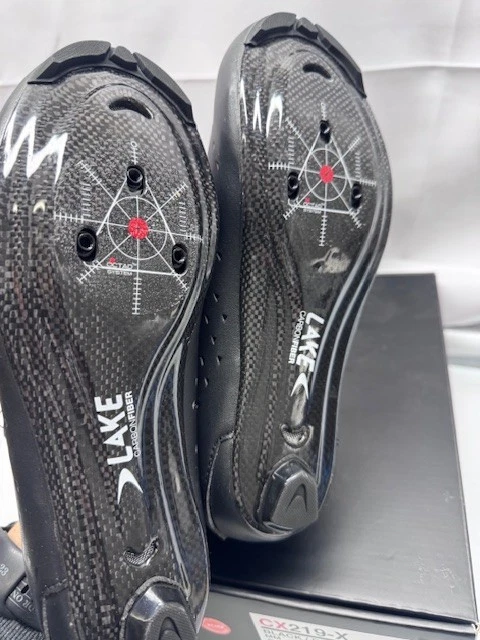 Zapato de fibra de carbono Lake CX219-X - negro - talla 9,75 *nuevo Foto 4 de 4