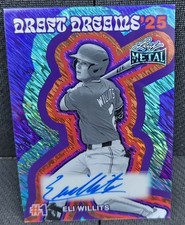 2026 Leaf Metal Draft Dreams Eli Willits Purple Shimmer 3/7 Autograph SP