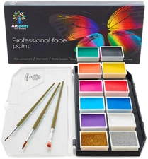Face Paint Kit “ Dermatologically Tested “ Nontoxic  Hypoallergenic “ Professio