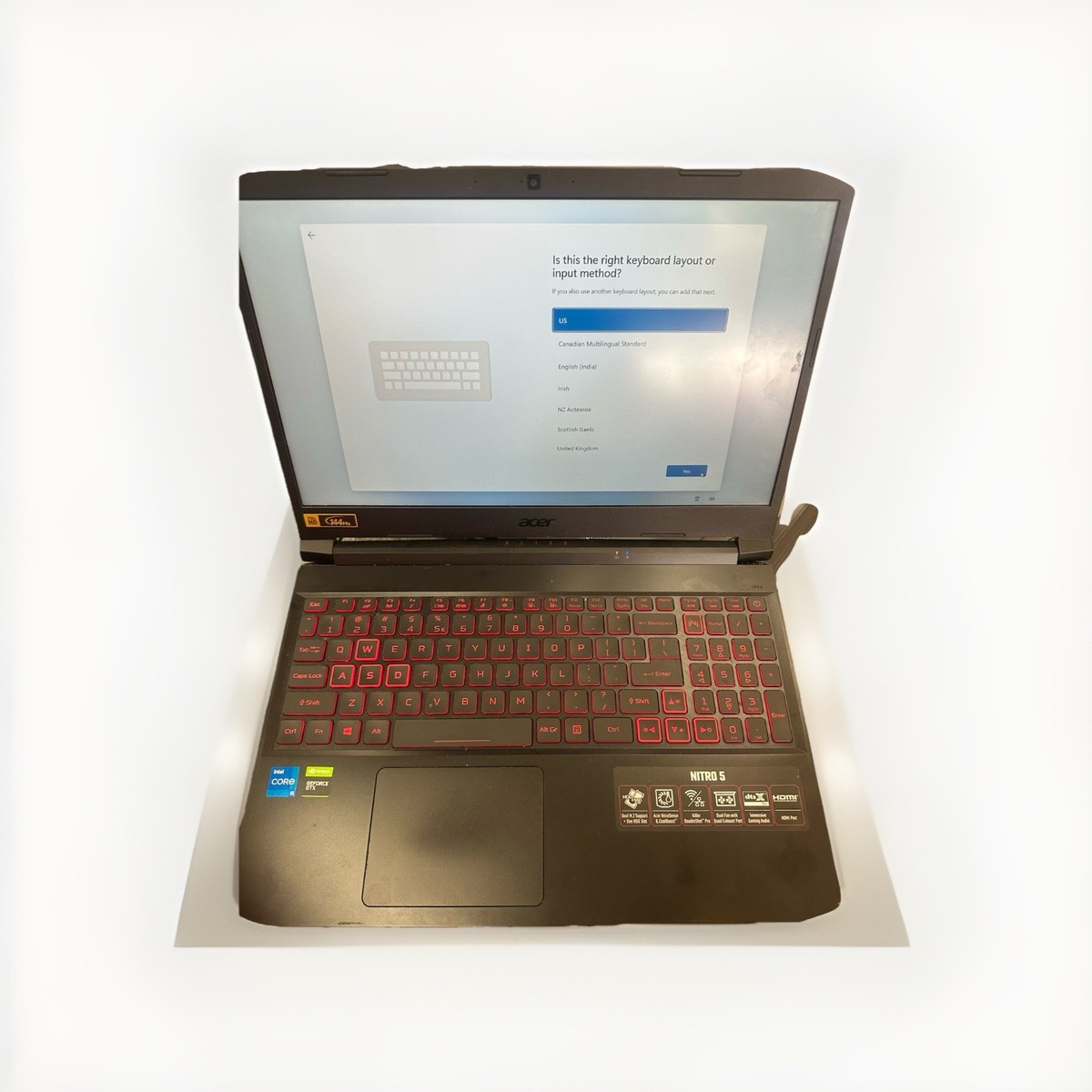 Acer - ゲーミングノートPC Nitro5 acer N20C1 ジャンク Acer Nitro 5 N20C1 Gaming Laptop 1920 x 1080, 15.6-inch, 144Hz
