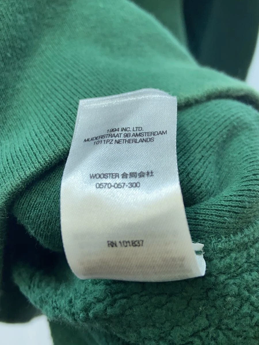 Felpa con cappuccio Supreme XL cotone verde usata