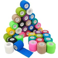 36 Rolls 2" Elastic Self-Adhesive Cohesive Bandage Wrap Breathable Non-Woven
