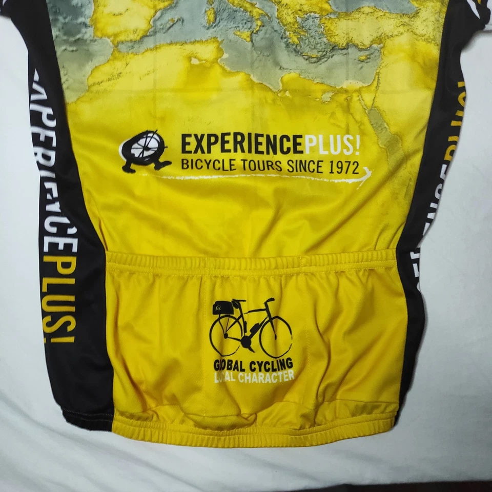 Chaqueta de Ciclismo Santini XL Amarilla Experience Plus Hecha en Italia S/S Foto 4 de 4