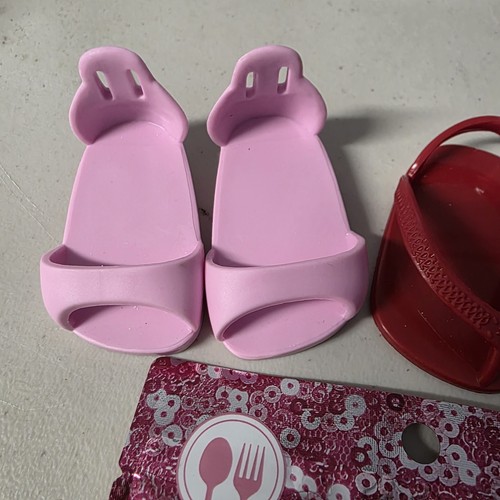 American Girl Doll Accessories Lot 18" Dolls Shoes Mystery Bag Kiwi Food Melody - Picture 4 of 10