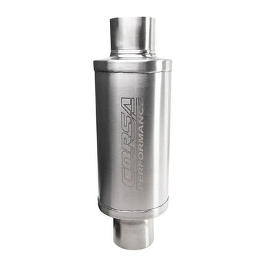 Corsa Resonator Pro Series Stainless Steel Brushed 3  Weld-In 16-1/4  Length