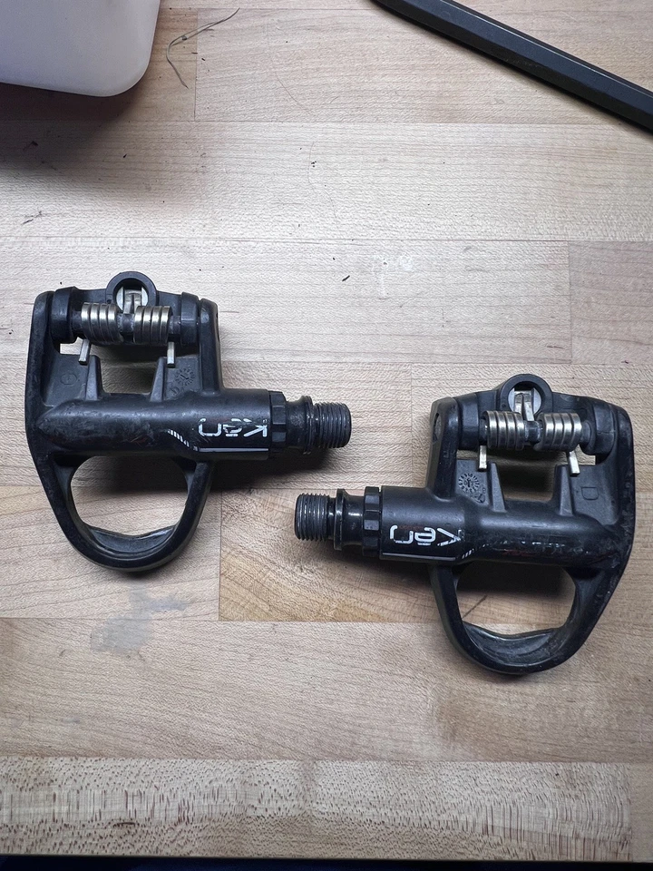 Pedales de bicicleta de carretera Look KEO carbono sin clip 3 pernos NEGRO carretera ciclismo pista TT Foto 2 de 4