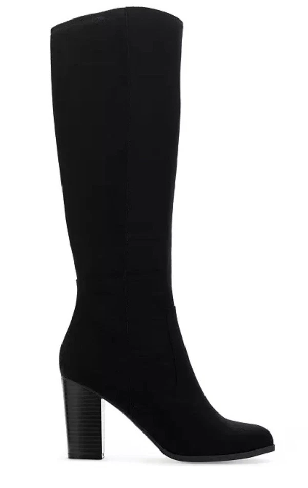 Женские сапоги для верховой езды Style&Co ADDYYF до колена черные микроцвет РАЗМЕР 10 W - Изображение 2 из 4