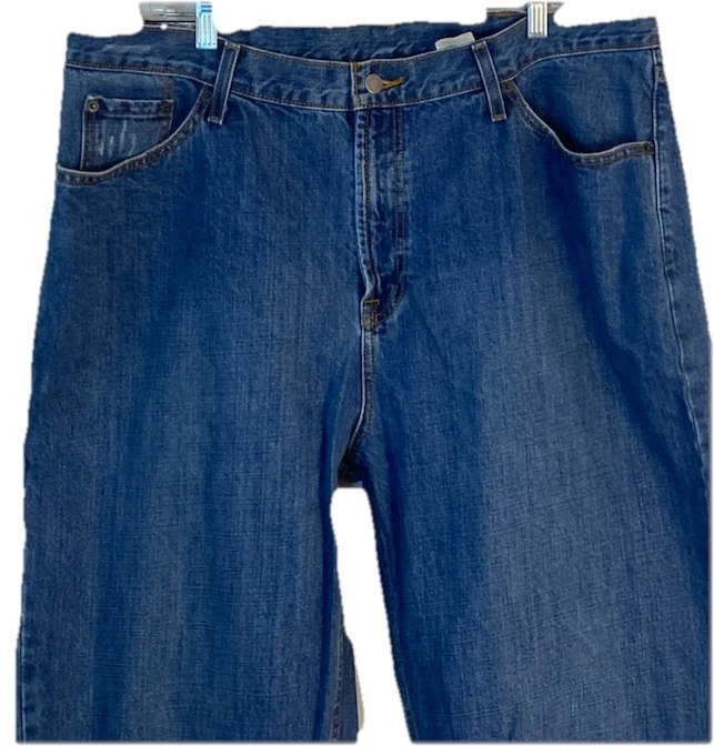 John B Stetson 1520  Jeans Mens 40x40 Blue Standard Straight Leg Western - Image 3 of 4