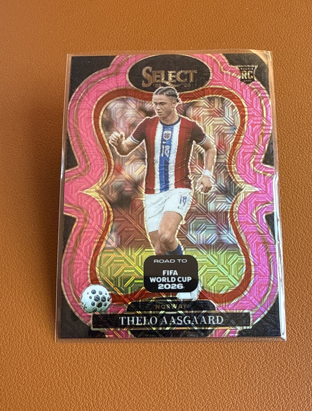 2025-26 Panini Select Road To World Cup Thelo Aasgaard RC #110 Pink Mojo #d /399