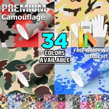27 Styles Camouflage CAMO Army Digital Desert Forest Vinyl Sticker Wrap Decal