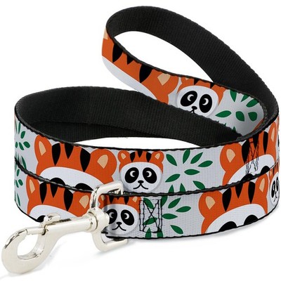 Dog Leash Panda w/Tiger Hat WIDE 1.5''