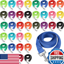 Hillban 36 Pcs Dog Leash Bulk 5ft Multicolored Puppy Training Slip Pet Lead