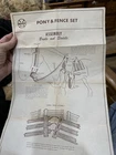 1960'S Pony And Fence Set—EQUIPMENT MANUAL MARX JOHNNY WEST ORIGINAL